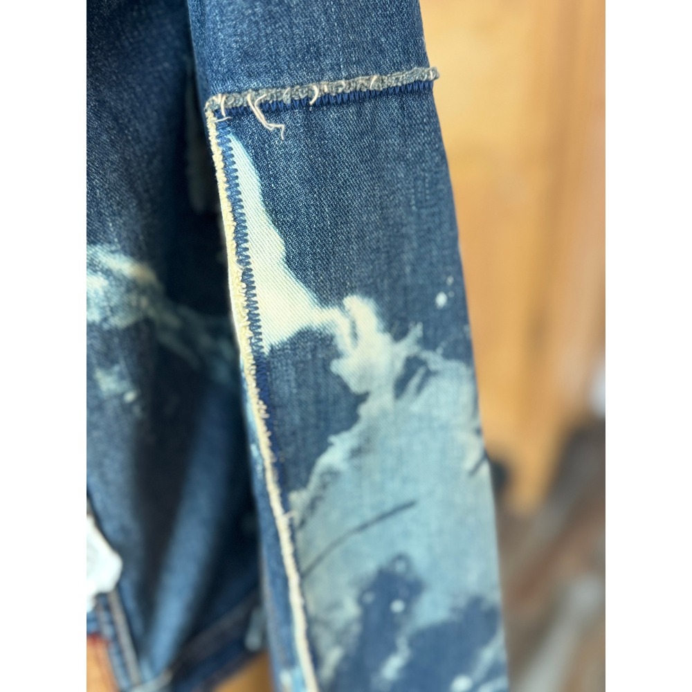 Circus Pin-Up Patchwork Denim Jacket | Distressed |‎ Large - Picture 12 of 16